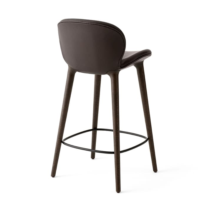 Vipp465 Lodge barstol, Dark oak-dark brown leather Vipp