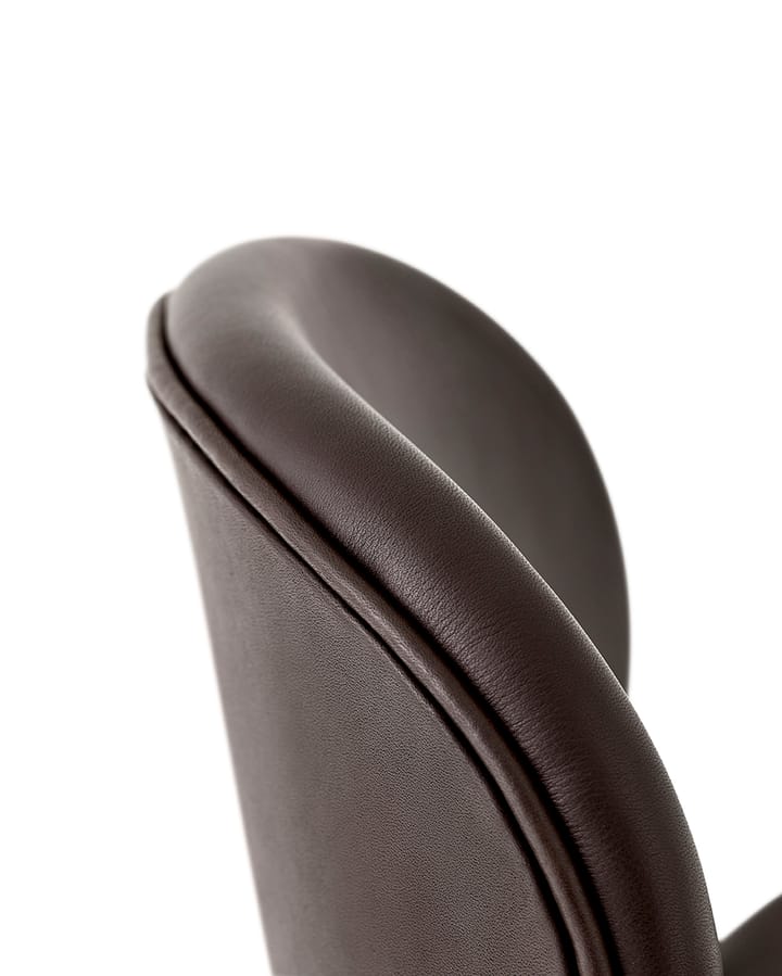 Vipp465 Lodge barstol, Dark oak-dark brown leather Vipp