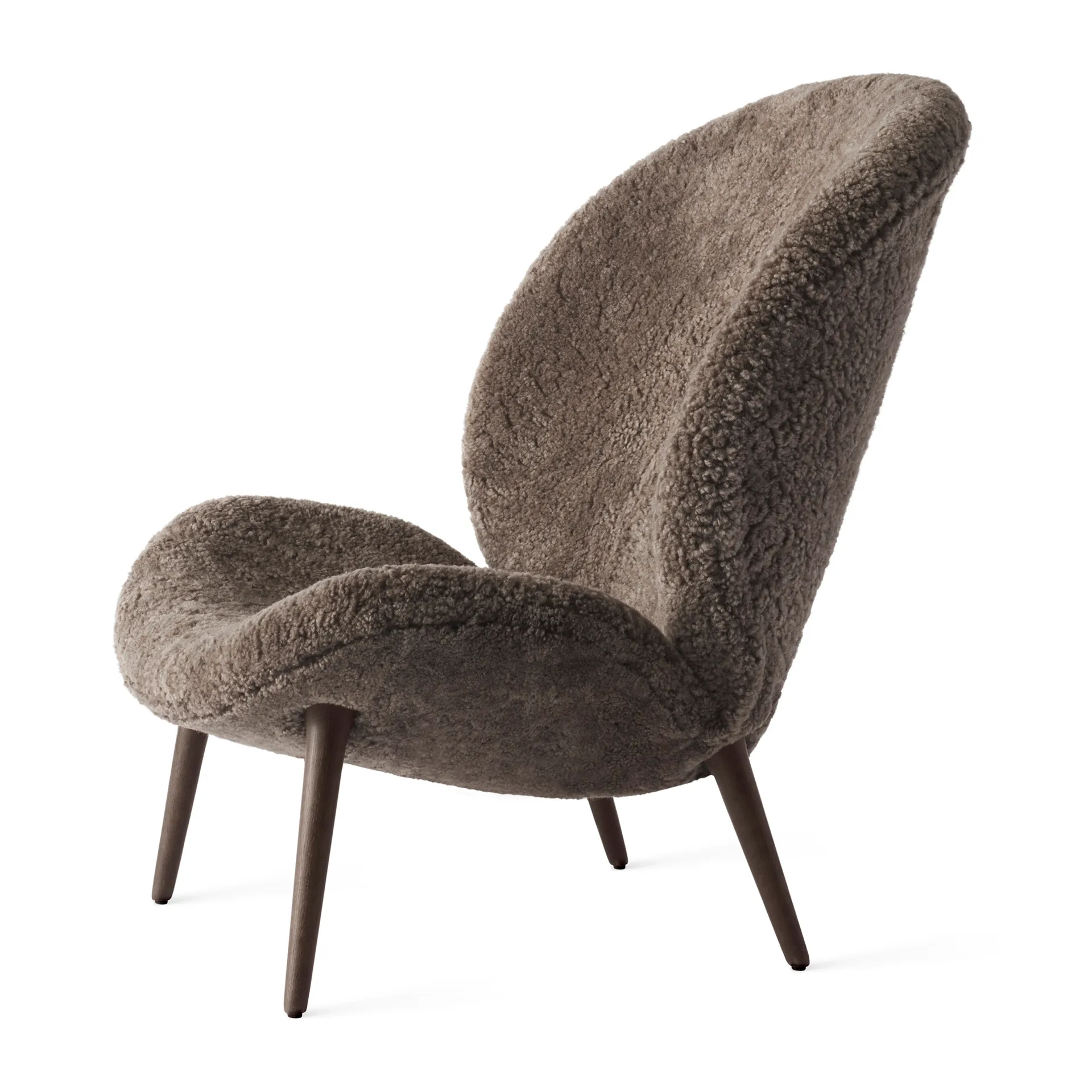 Vipp466 Lodge loungefåtölj, Dark oak-Curly 07 Vipp