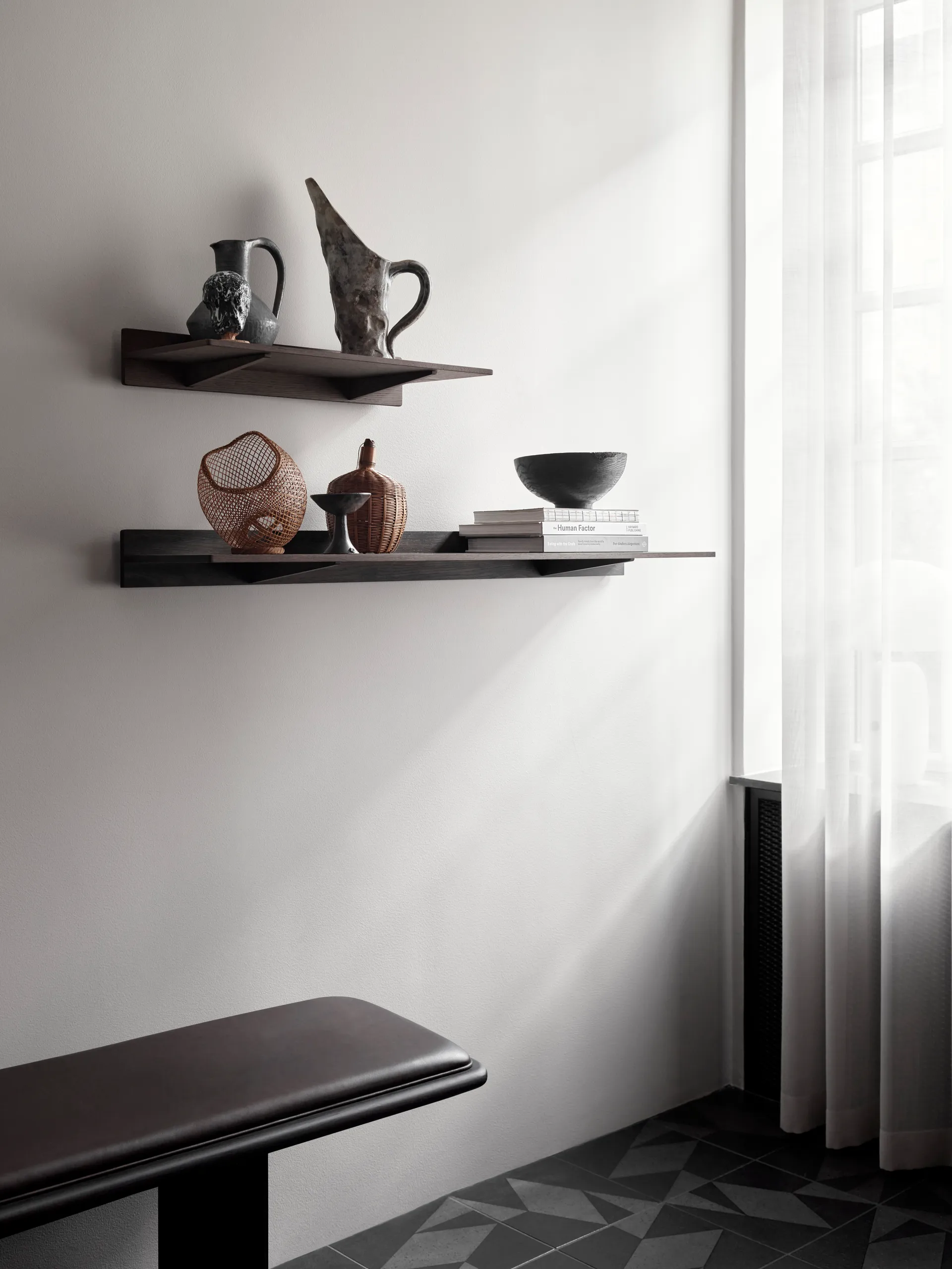 Vipp478 Chimney hylla 60 cm, Dark oak Vipp