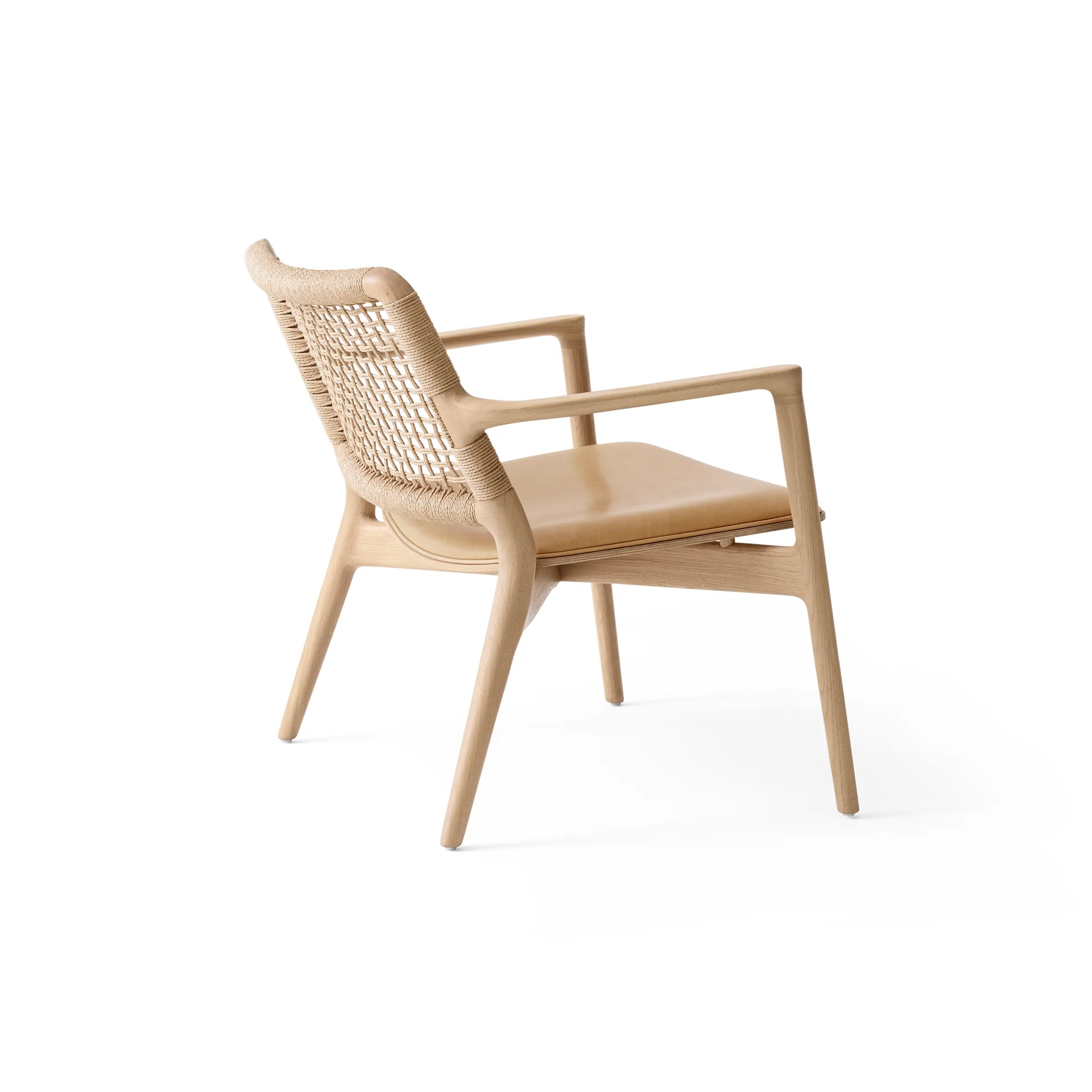 Vipp488 Cabin Lounge Chair, Light oak-sand leather Vipp
