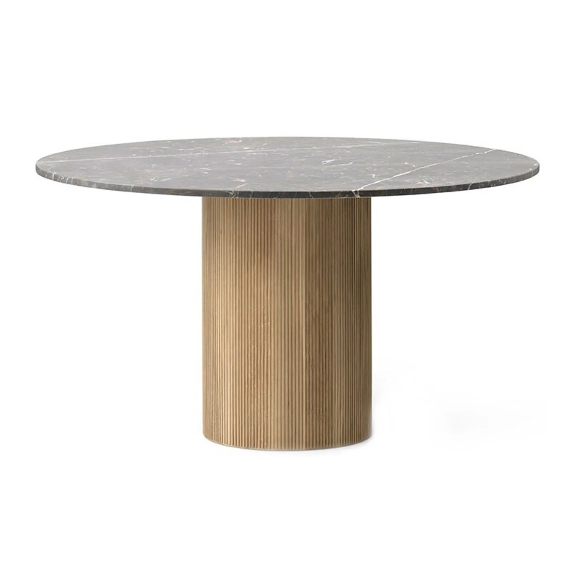 Vipp495 Cabin matbord Ø150 cm, Grey marble-light oak Vipp