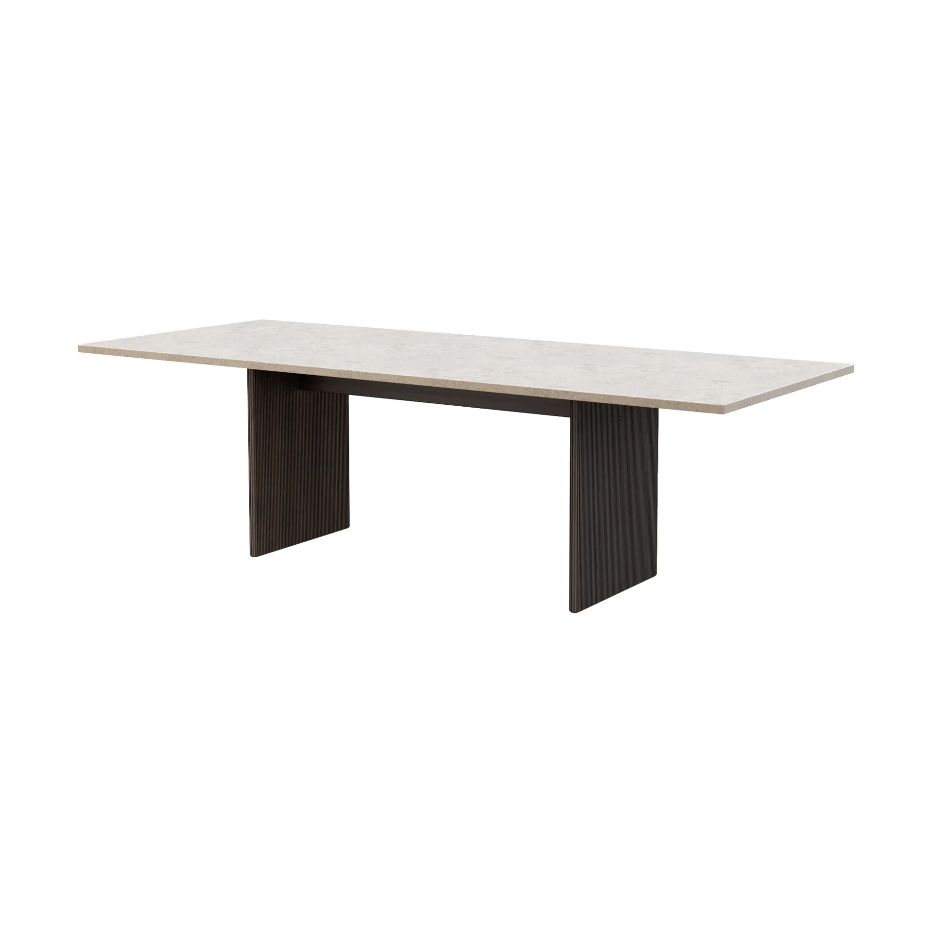 Vipp496 Cabin square bord, Jura Grau Blau-dark oak, 250x100x74 cm Vipp