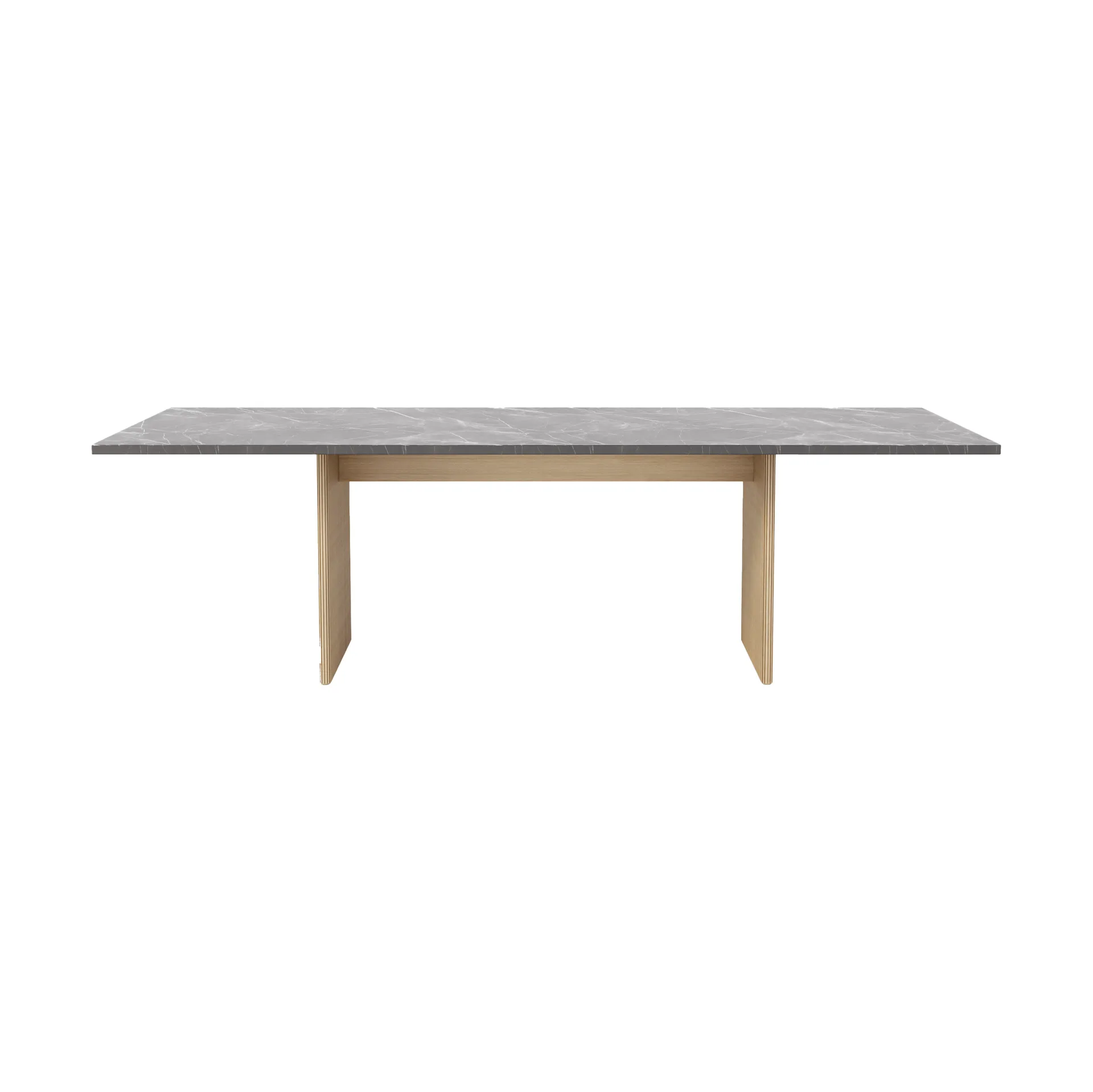 Vipp496 Cabin square bord, Pietra Grey-light oak, 250x100x74 cm Vipp
