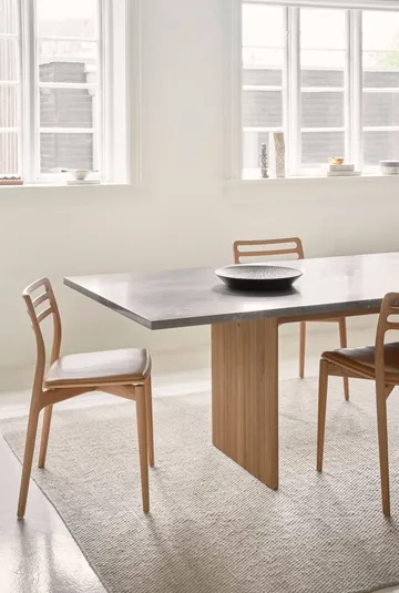 Vipp496 Cabin square bord - Pietra Grey-light oak, 250x100x74 cm - Vipp