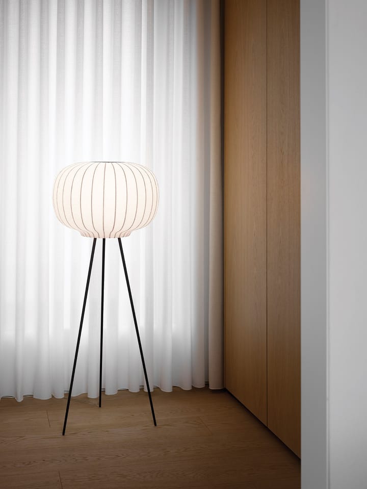 Vipp581 Paper golvlampa 112 cm, Dark oak-white Vipp