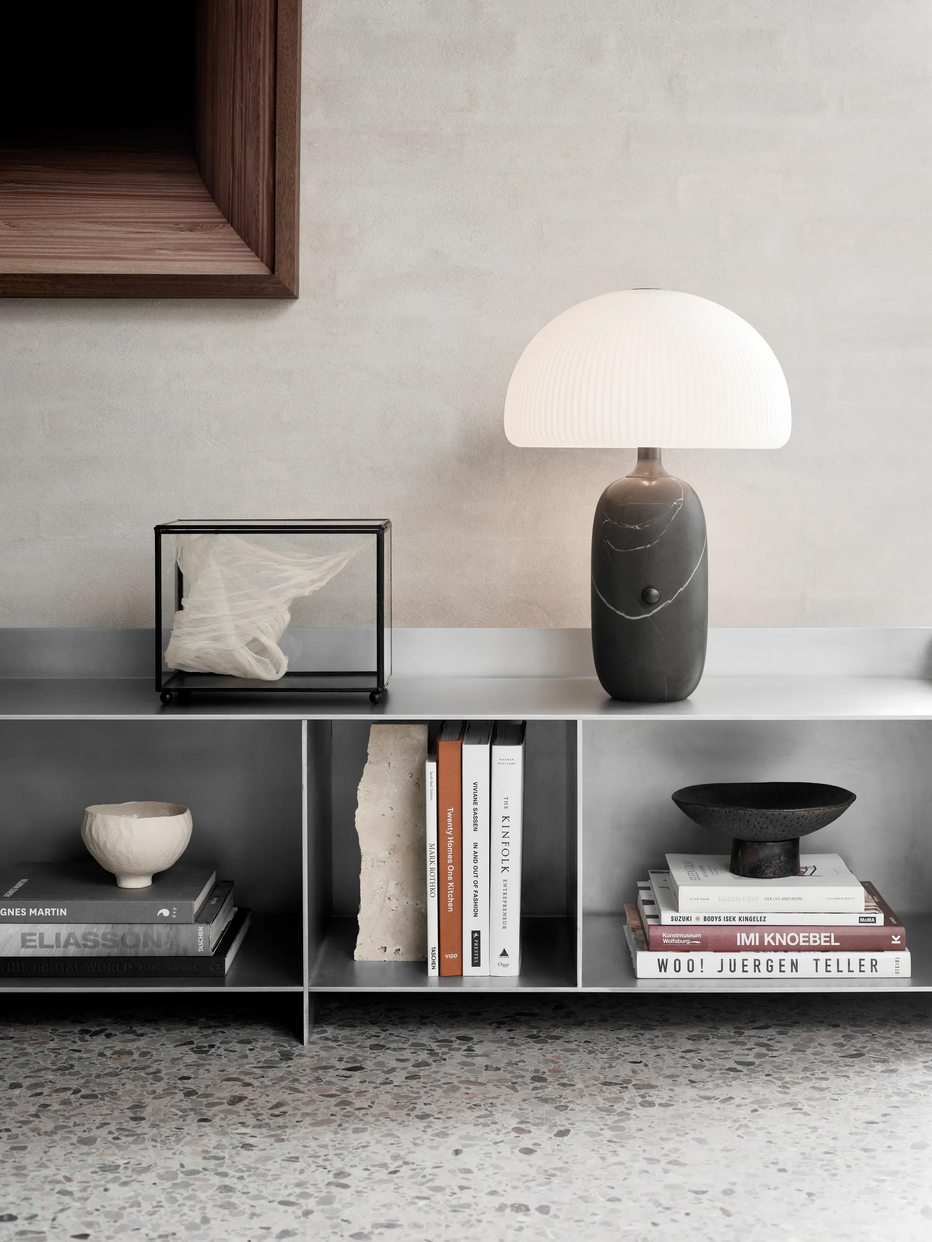 Vipp592 Sculpture bordslampa 52 cm, Grey marble Vipp