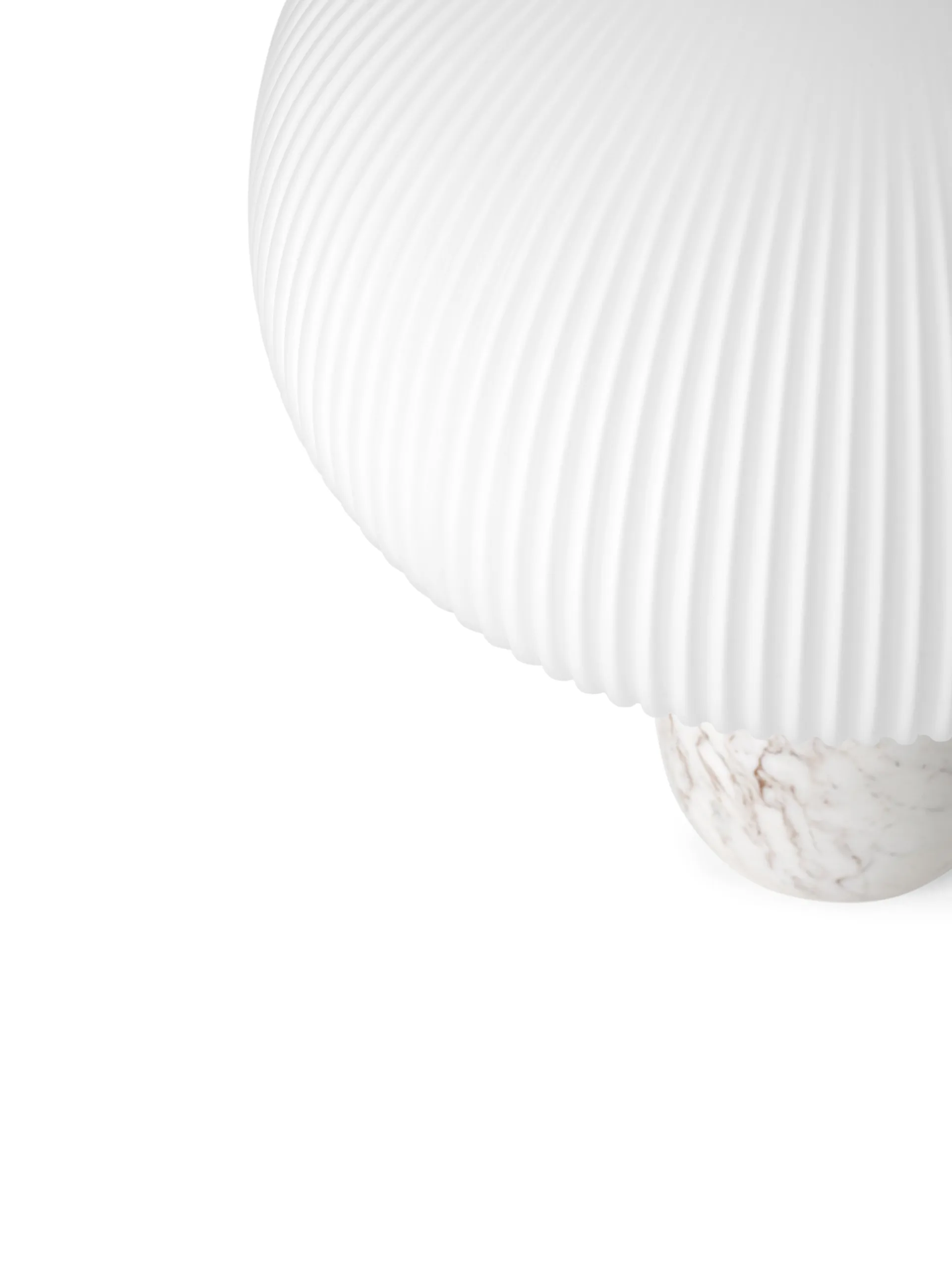 Vipp592 Sculpture bordslampa 52 cm, White marble Vipp