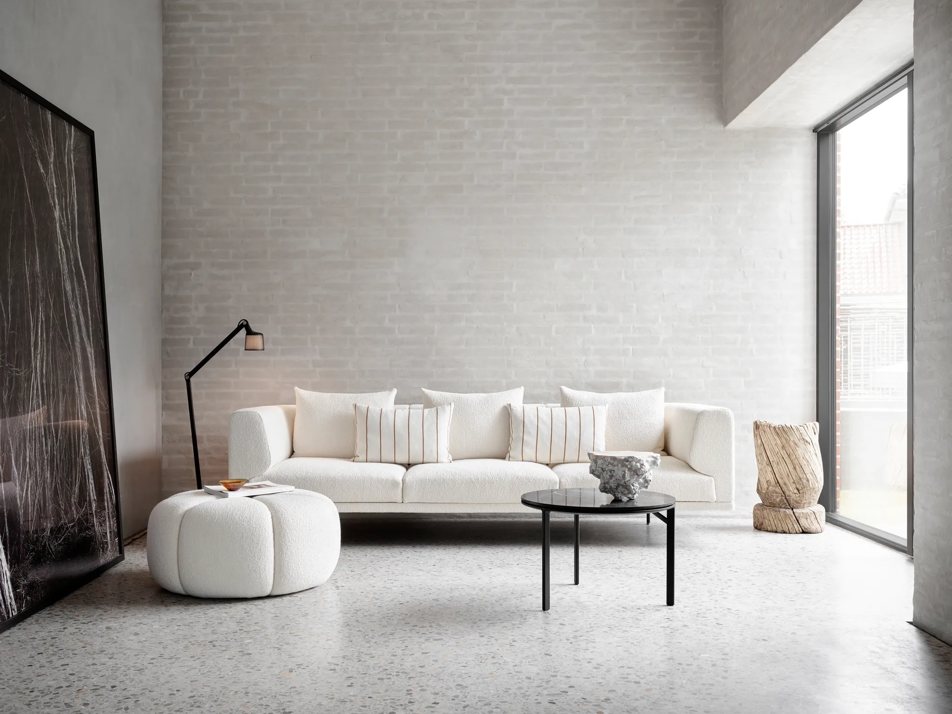 Vipp655 sittpuff Ø80x38,5 cm, Soprano 24 (off-white) Vipp