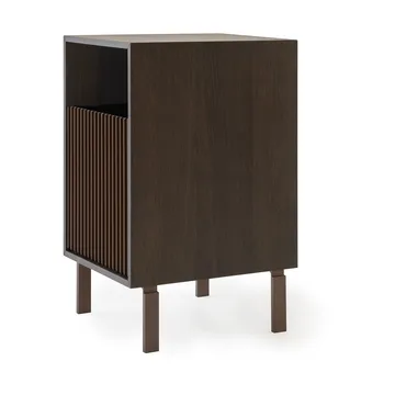 Vipp672 sängbord - Mörk ek-mörk aluminium, 31,5x60x38 cm - Vipp