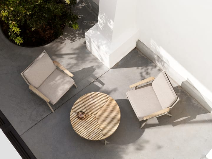 Vipp716 Open-Air soffbord Ø90 cm, Teak- grey Vipp