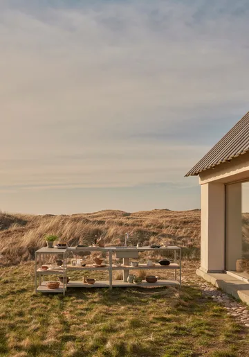 Vipp741 Open-Air köksmodul large - Warm grey, 154x59x93 cm - Vipp