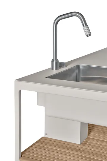 Vipp742 Open-Air köksmodul med diskho - Warm grey, 154x59x93 cm - Vipp