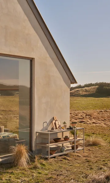 Vipp742 Open-Air köksmodul med diskho - Warm grey, 154x59x93 cm - Vipp