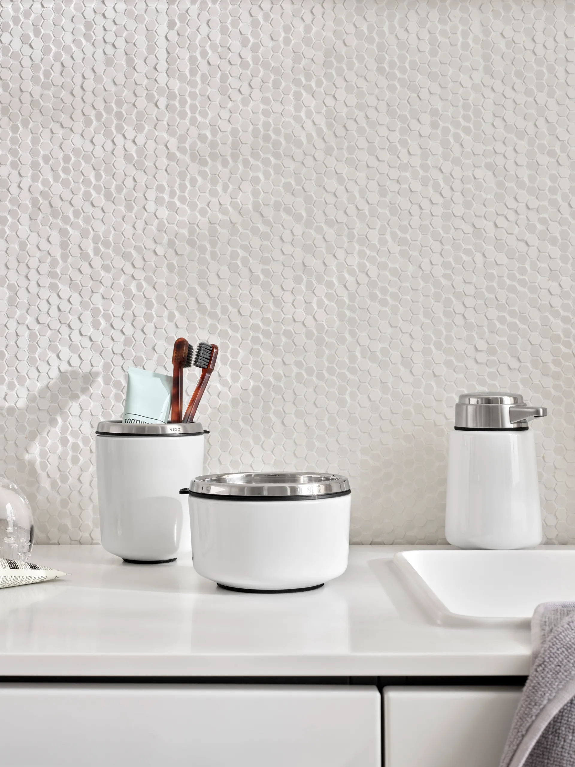 Vipp9 tvålpump 400 ml, White Vipp