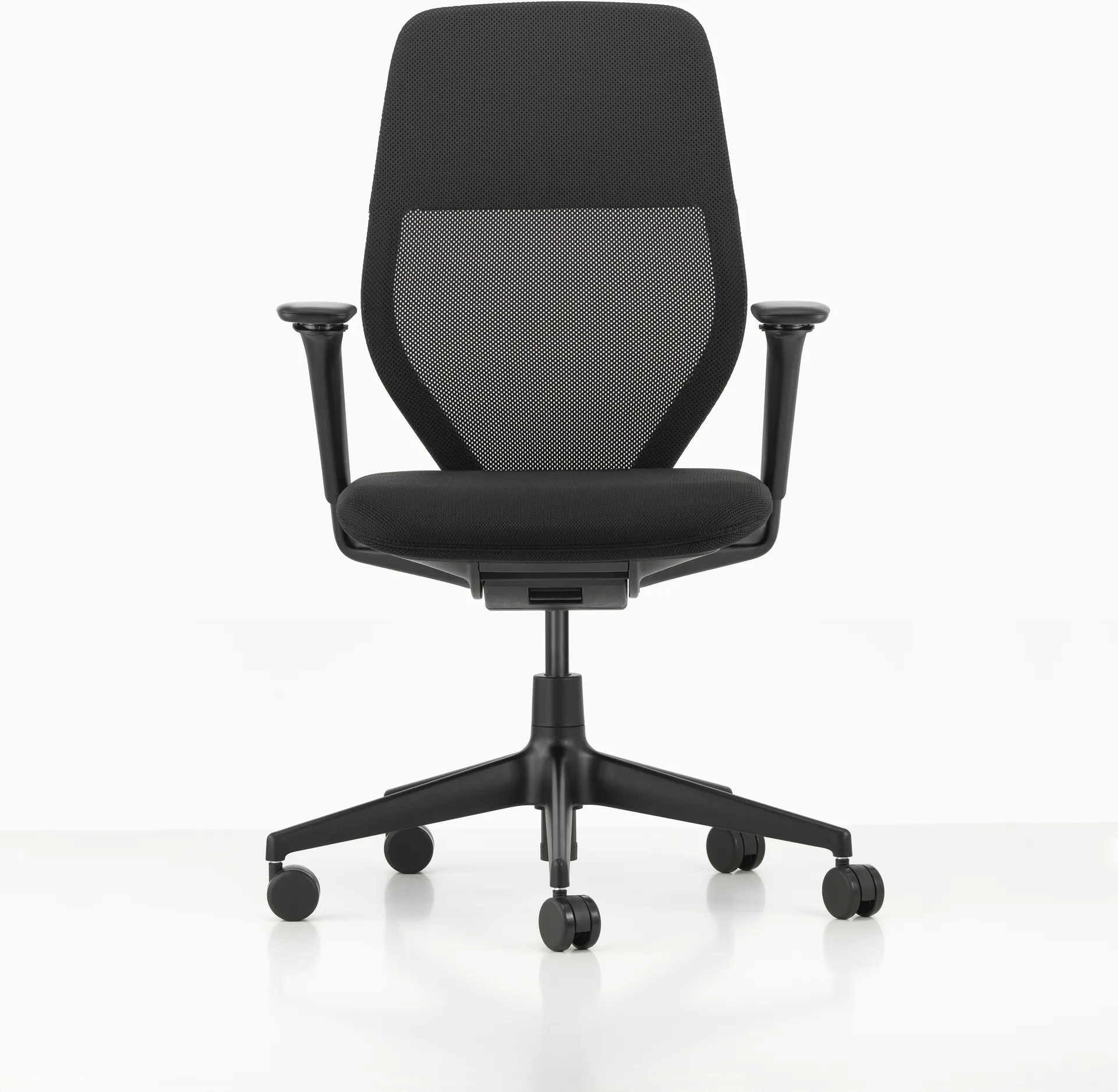 ACX Light kontorsstol justerbara armstöd mjuka hjul broms, Nero-deep black Vitra