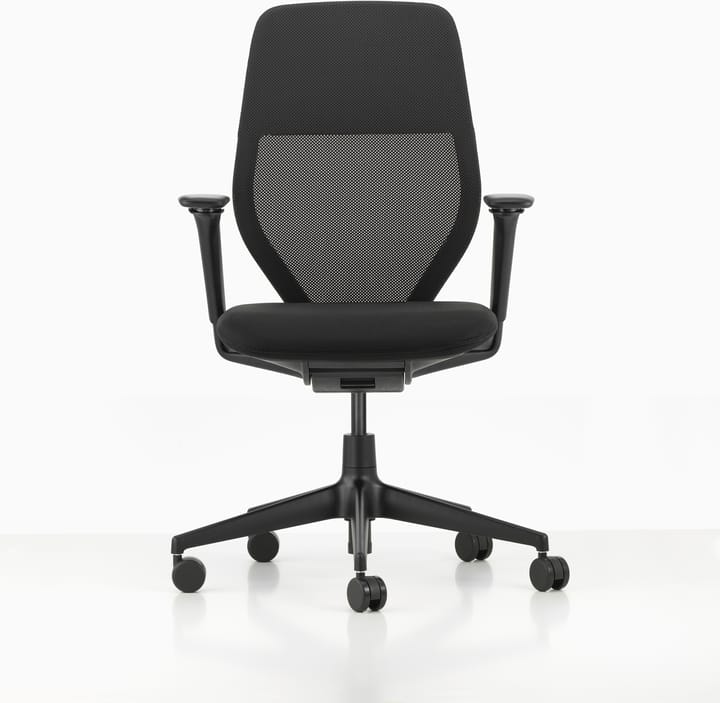 ACX Light kontorsstol justerbara armstöd mjuka hjul broms - Nero-deep black - Vitra