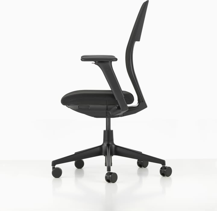 ACX Light kontorsstol justerbara armstöd mjuka hjul broms - Nero-deep black - Vitra