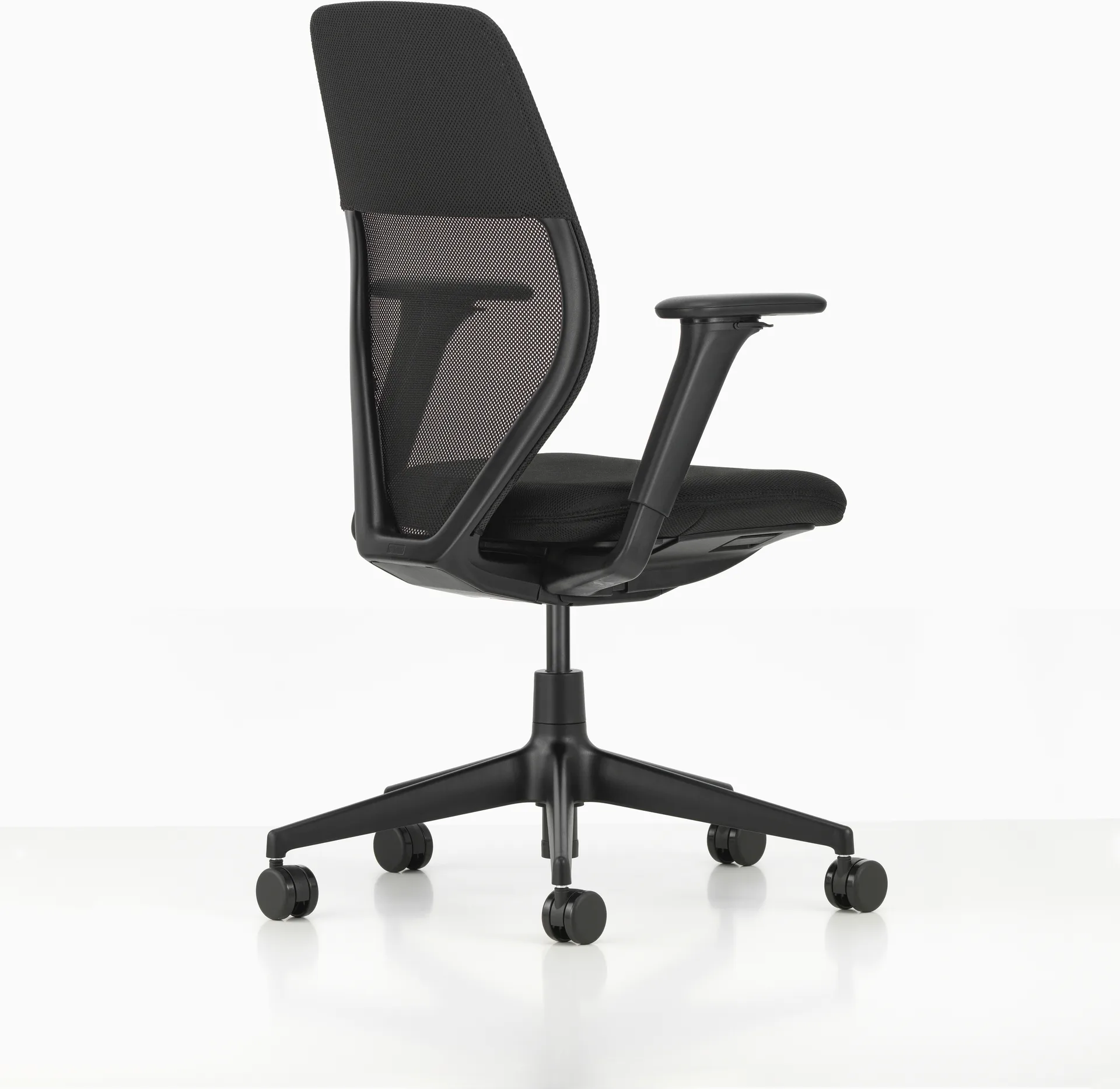 ACX Light kontorsstol justerbara armstöd mjuka hjul broms, Nero-deep black Vitra