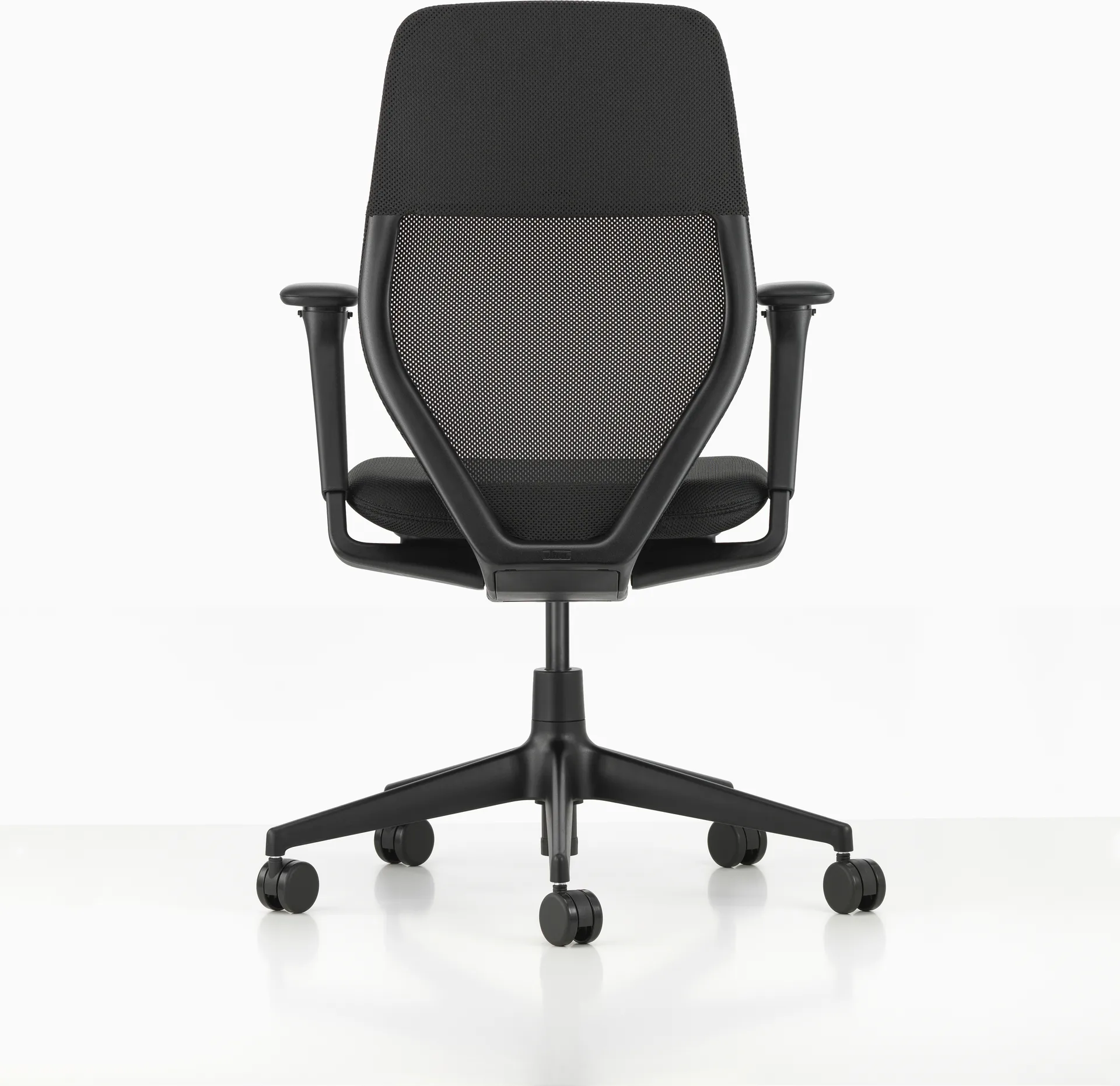 ACX Light kontorsstol justerbara armstöd mjuka hjul broms, Nero-deep black Vitra