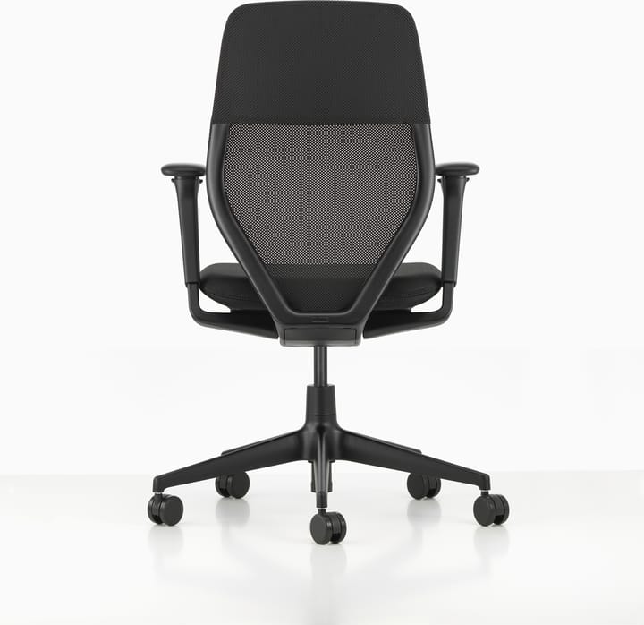 ACX Light kontorsstol justerbara armstöd mjuka hjul broms - Nero-deep black - Vitra