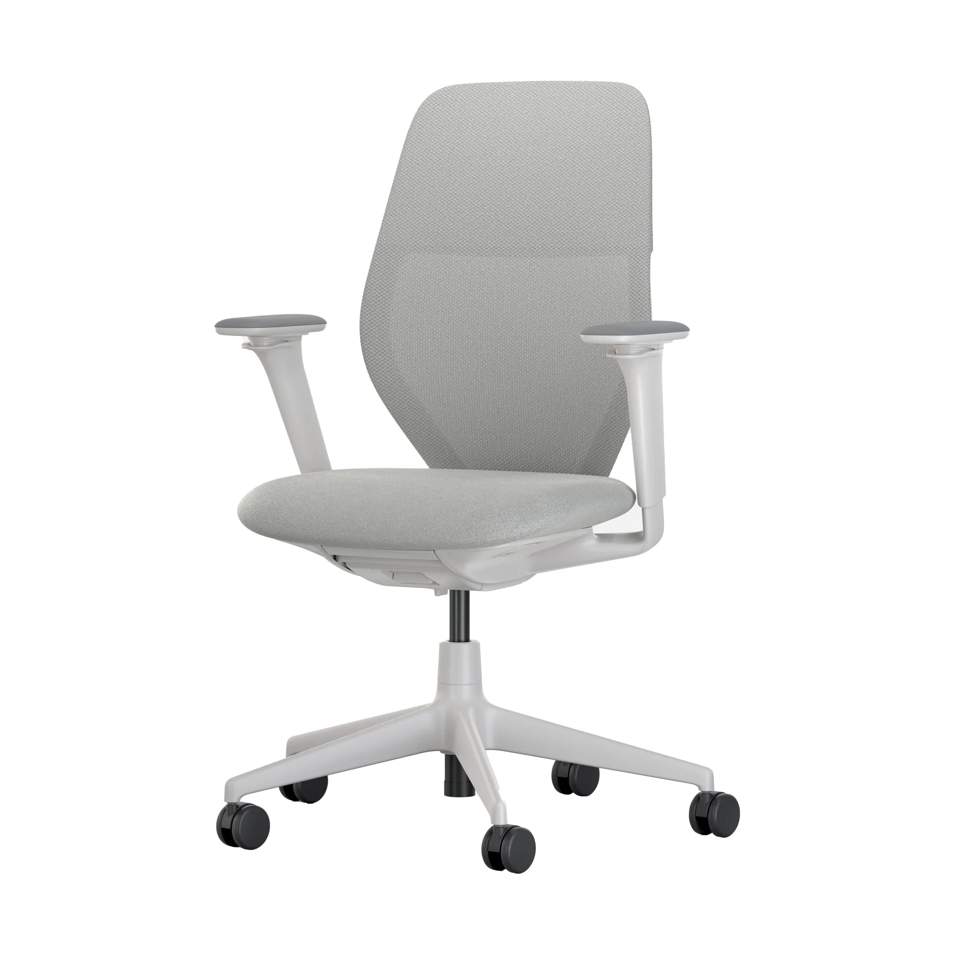 ACX Mesh kontorsstol 3D-armstöd mjuka hjul broms, Stone grey-soft grey Vitra