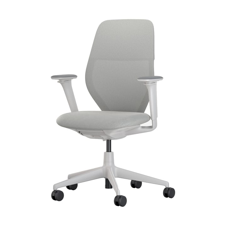 ACX Mesh kontorsstol 3D-armstöd mjuka hjul broms - Stone grey-soft grey - Vitra