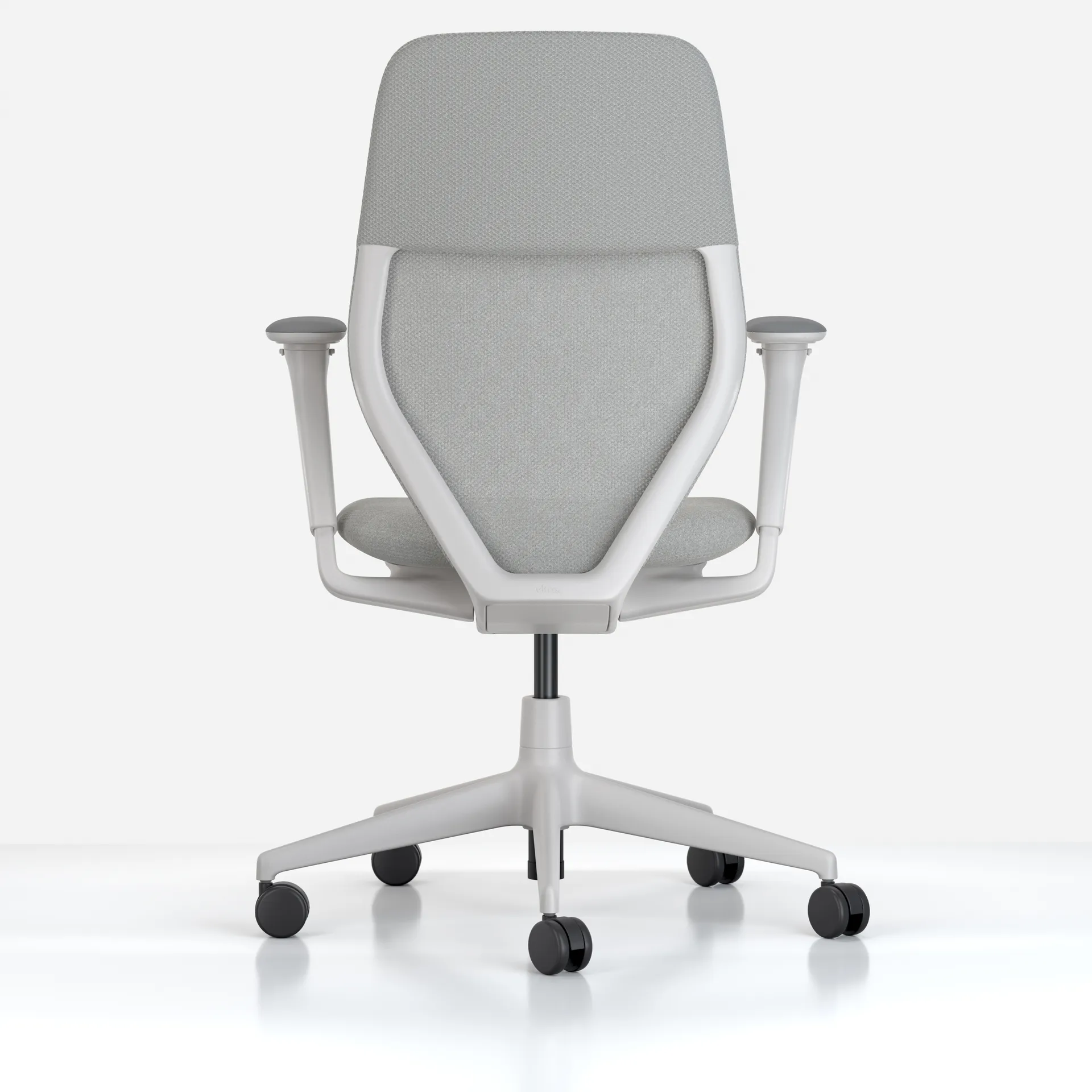 ACX Mesh kontorsstol 3D-armstöd mjuka hjul broms, Stone grey-soft grey Vitra