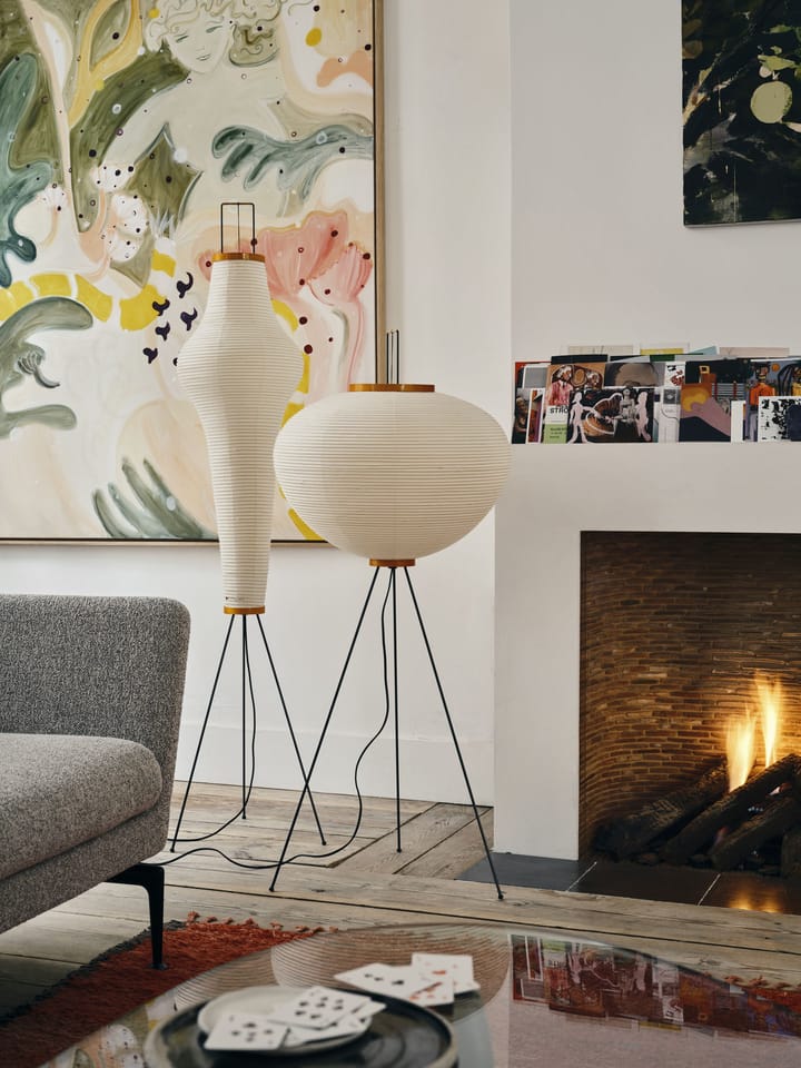 Akari 10A Standard lamp golvlampa, Vit Vitra