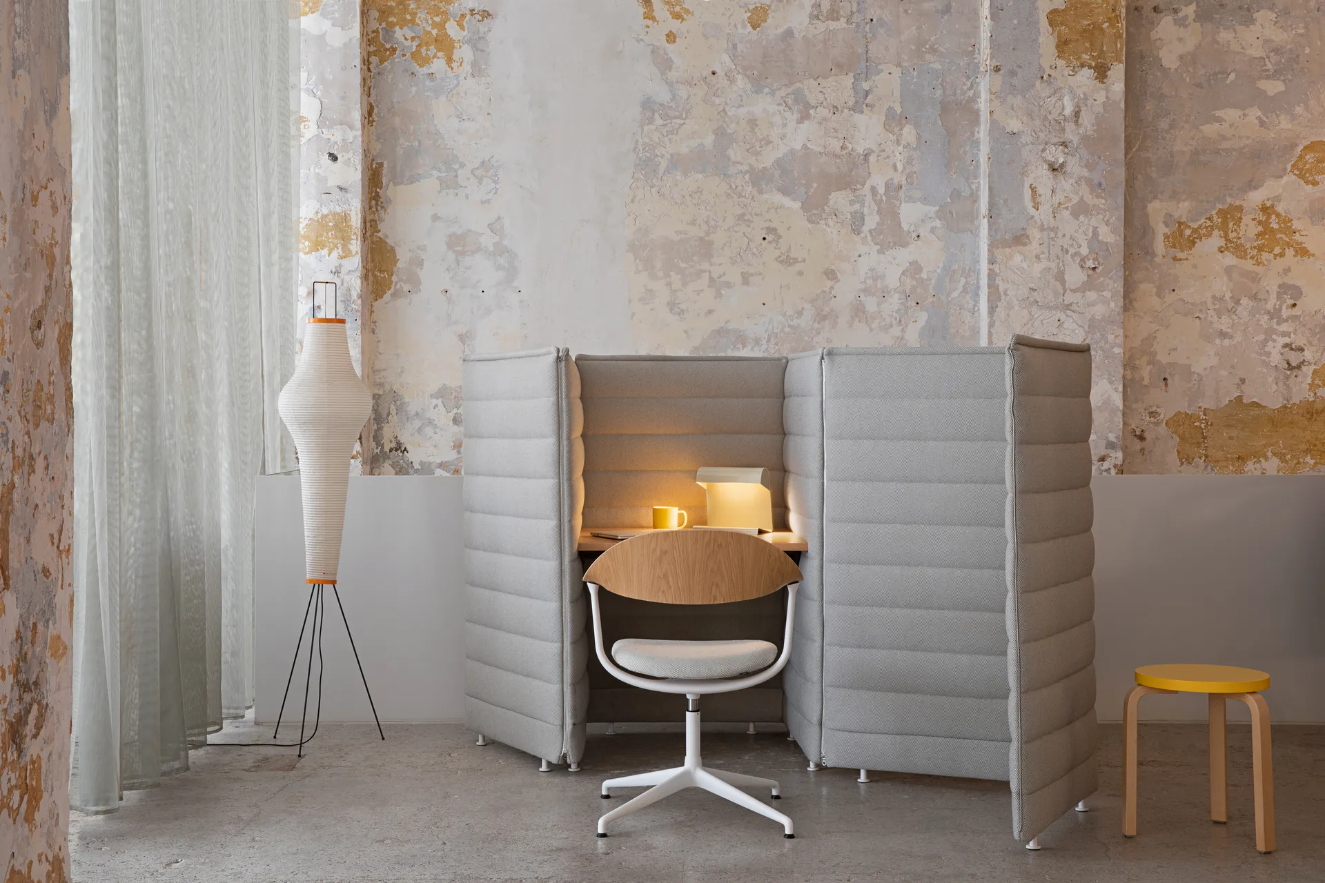 Akari 14A pendel Ø88 cm, Vit Vitra