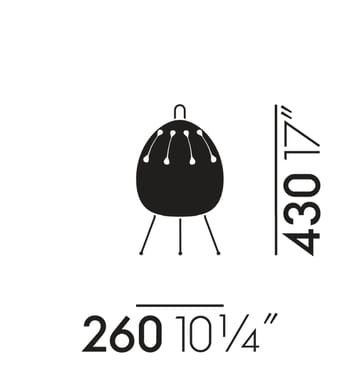 Akari 1AD bordslampa - vit - Vitra