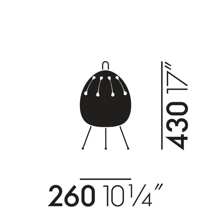 Akari 1AD bordslampa, vit Vitra