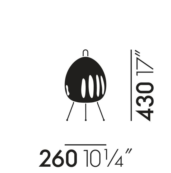 Akari 1AY bordslampa, Gul Vitra