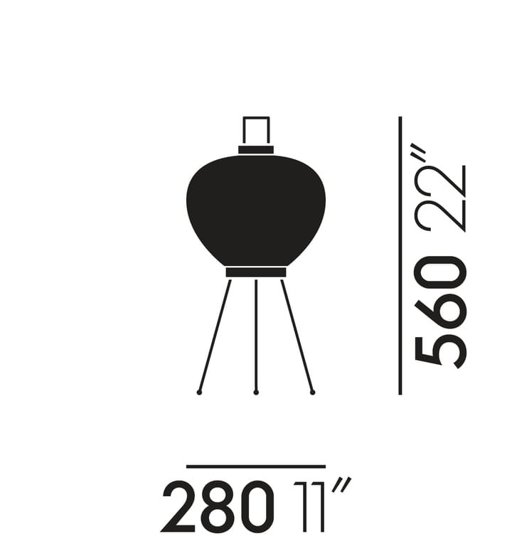 Akari 3A bordslampa, Vit Vitra