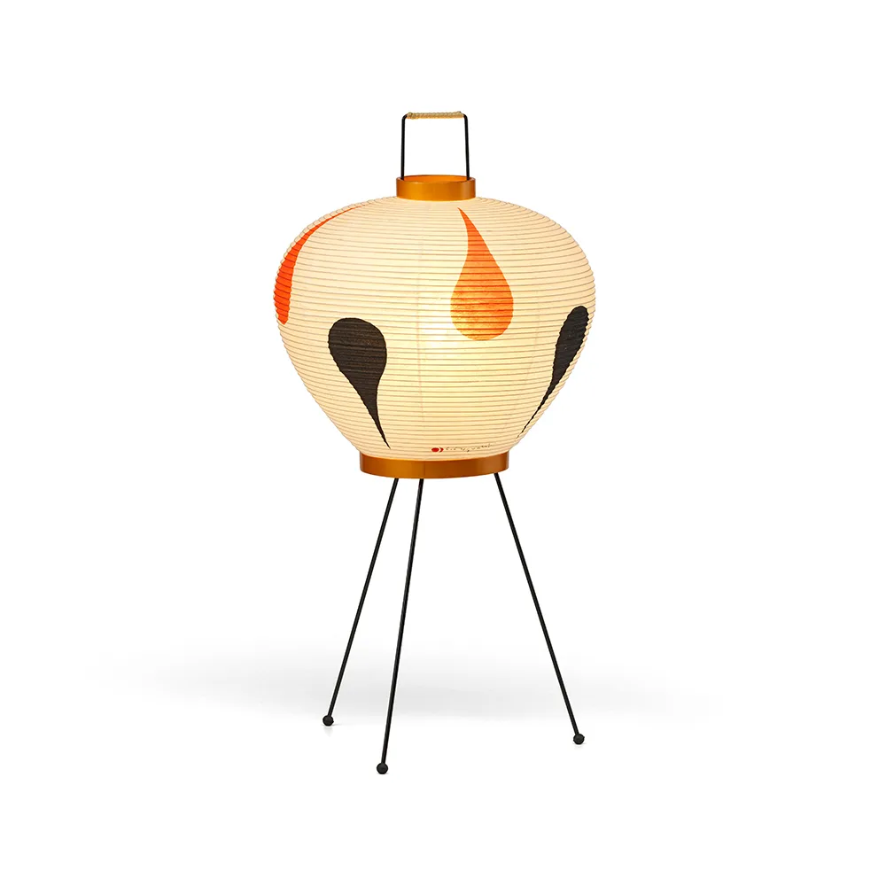 Akari 3AD bordslampa, Vit-Svart-Orange Vitra