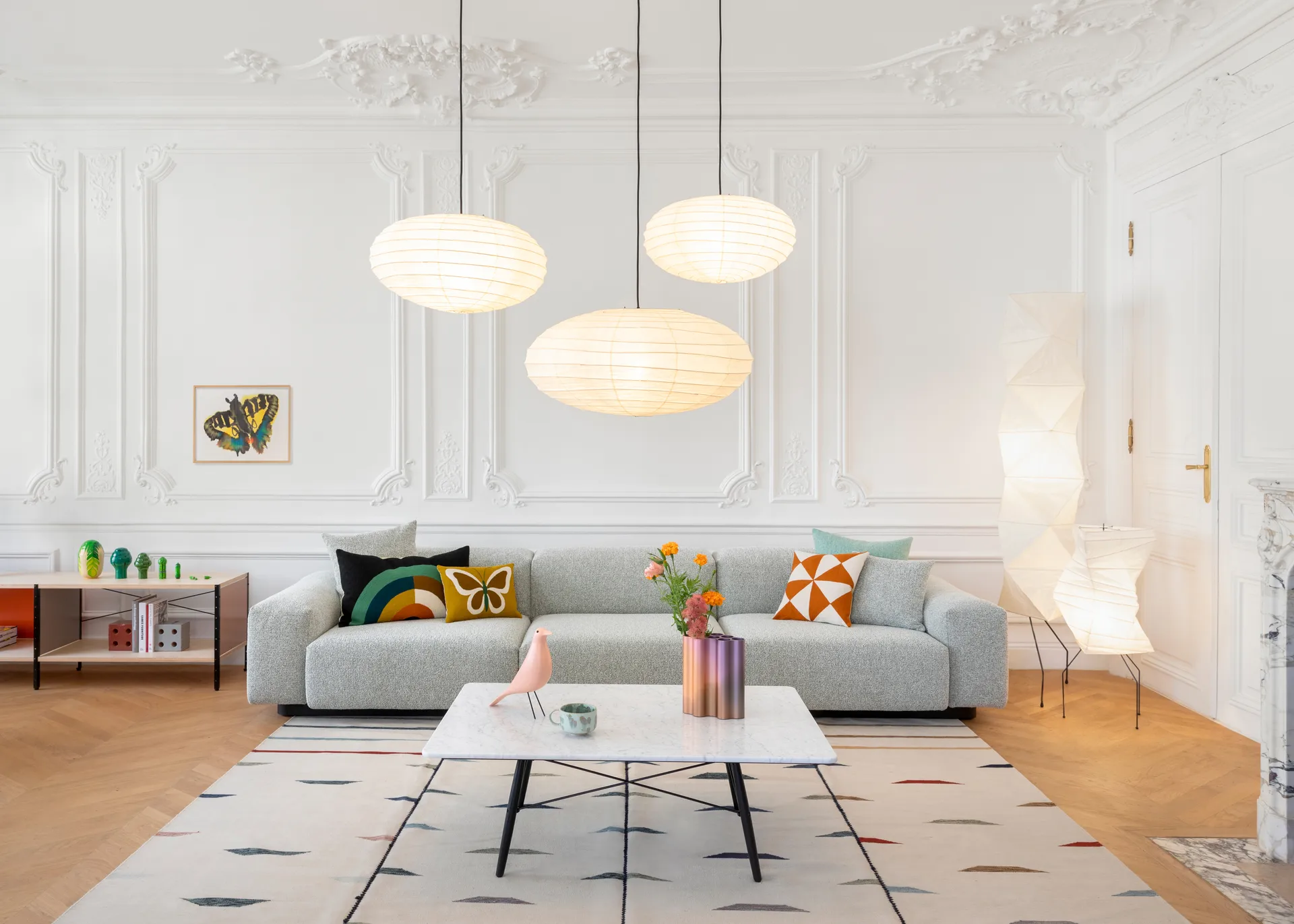 Akari 70EN pendel Ø70 cm, Vit Vitra