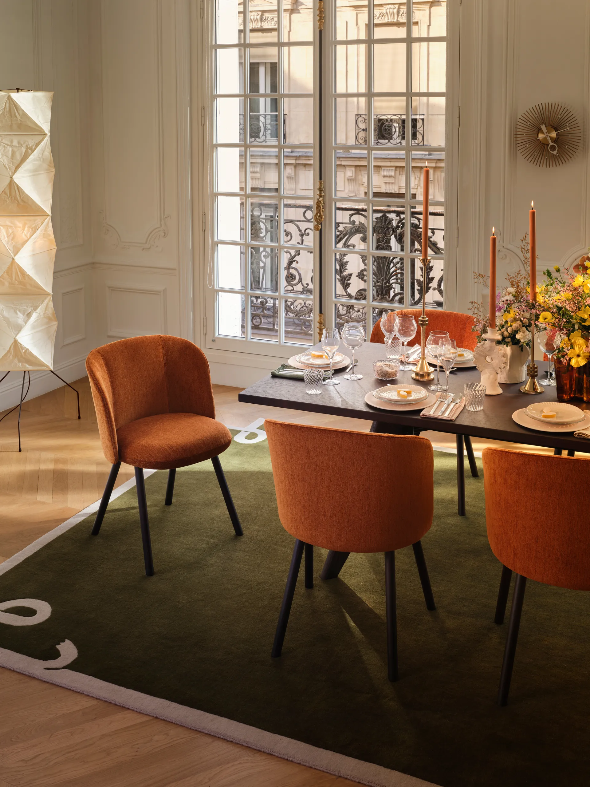Akari UF4-33N golvlampa 190 cm, Vit Vitra