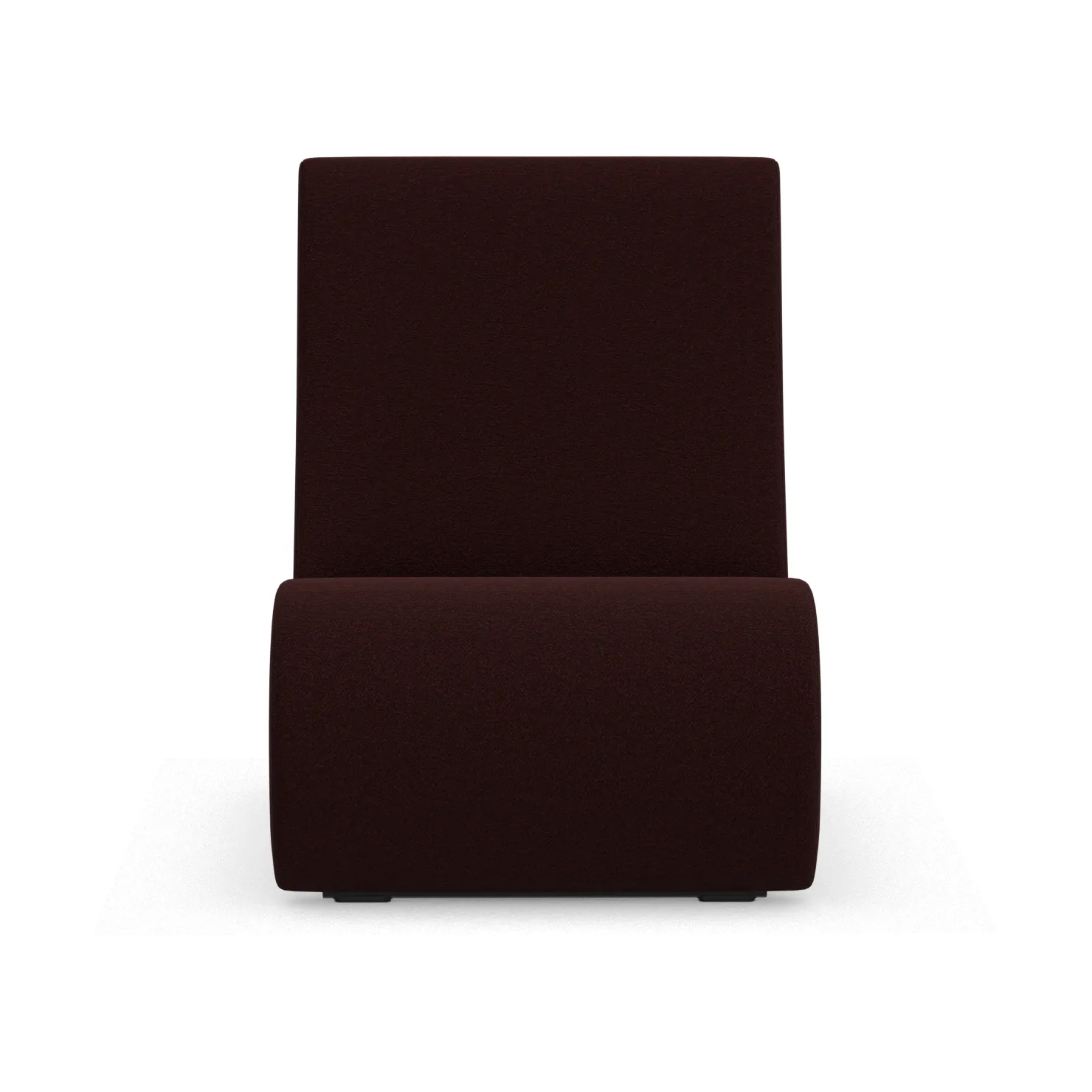 Amoebe fåtölj, Cento dark red melange Vitra