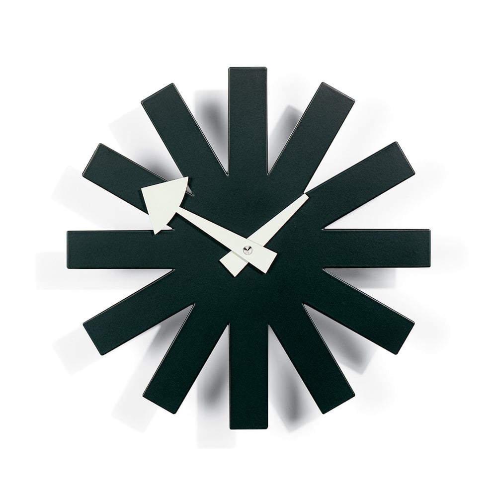 Vitra Asterisk Clock väggklocka Svart | Skandinavisk Design | Väggklockor | Svart