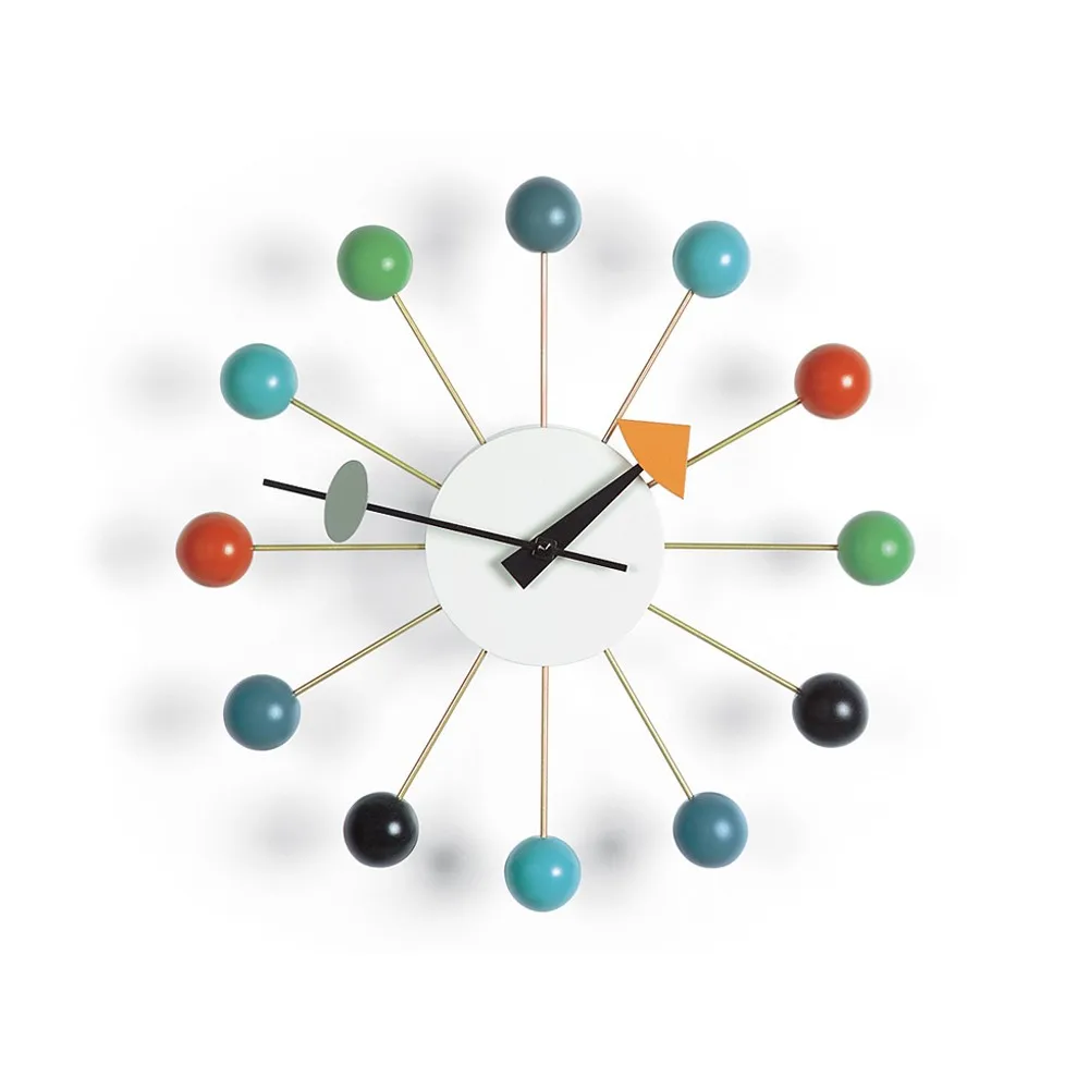 Vitra Ball Clock väggklocka Multifärgad | Skandinavisk Design | Väggklockor | Multi