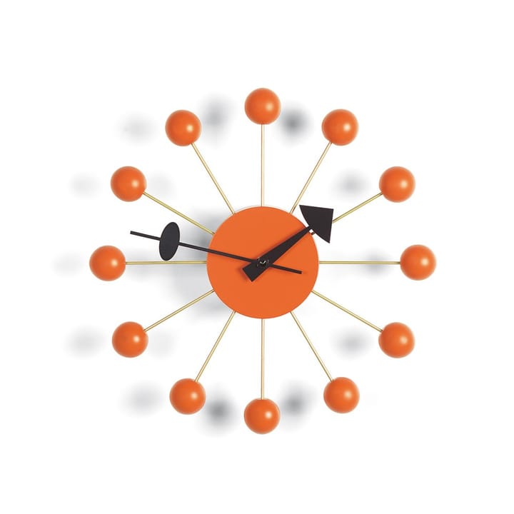 Ball Clock väggklocka - Orange - Vitra