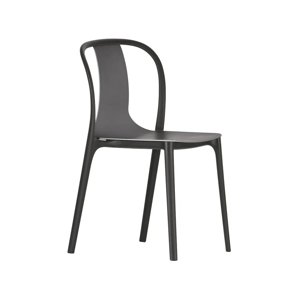 Belleville plastic stol, Basalt-Black Vitra