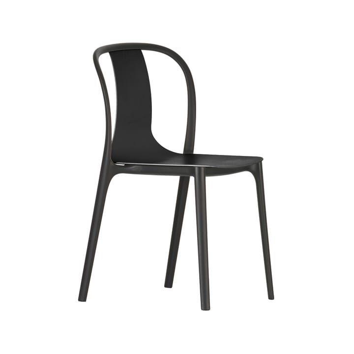 Belleville plastic stol - Deep black-Black - Vitra