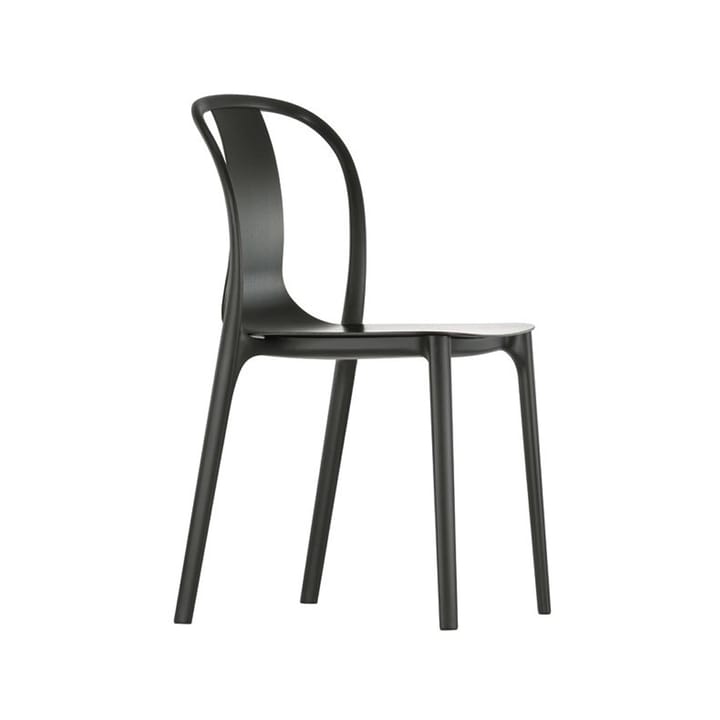 Belleville wood stol - Black ash-Deep black - Vitra