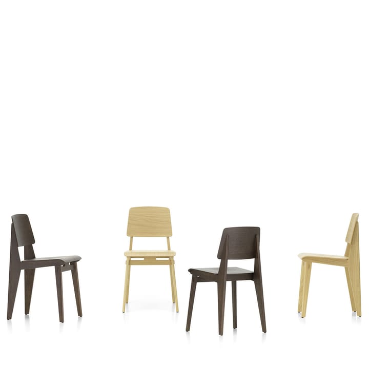 Chaise Tout Bois stol, Dark oak Vitra