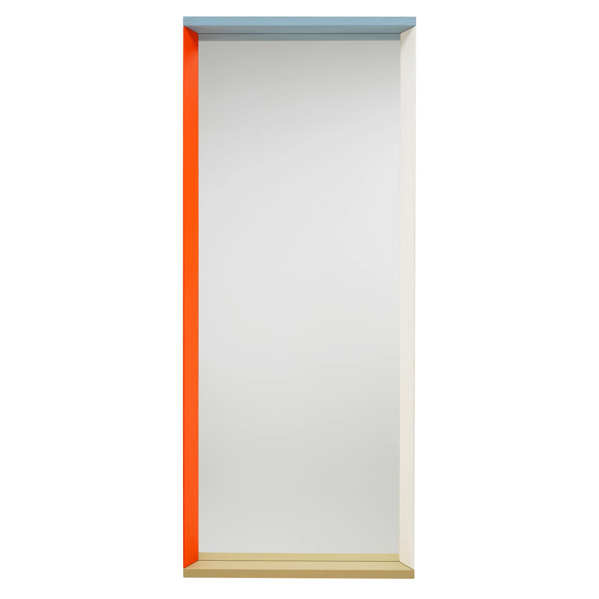 Colour Frame Mirror väggspegel large, Blue-orange Vitra