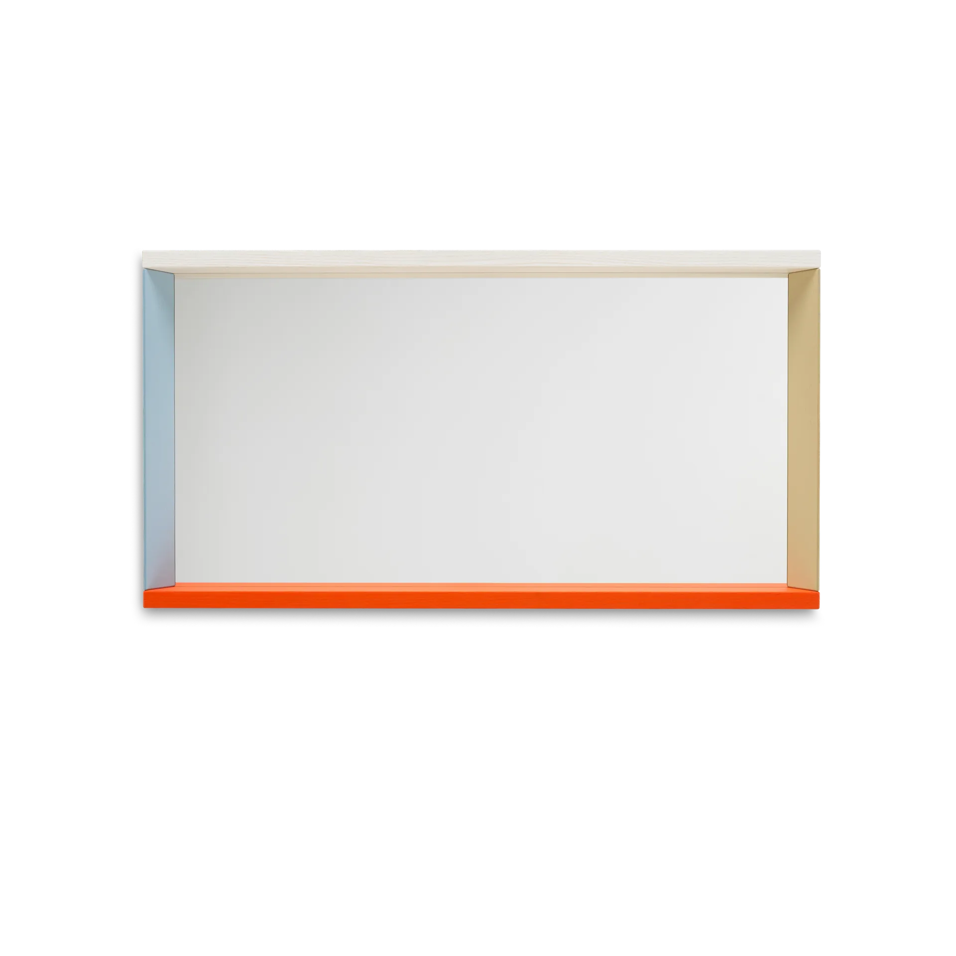 Colour Frame Mirror väggspegel medium, Blue-orange Vitra