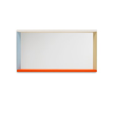 Colour Frame Mirror väggspegel medium - Blue-orange - Vitra