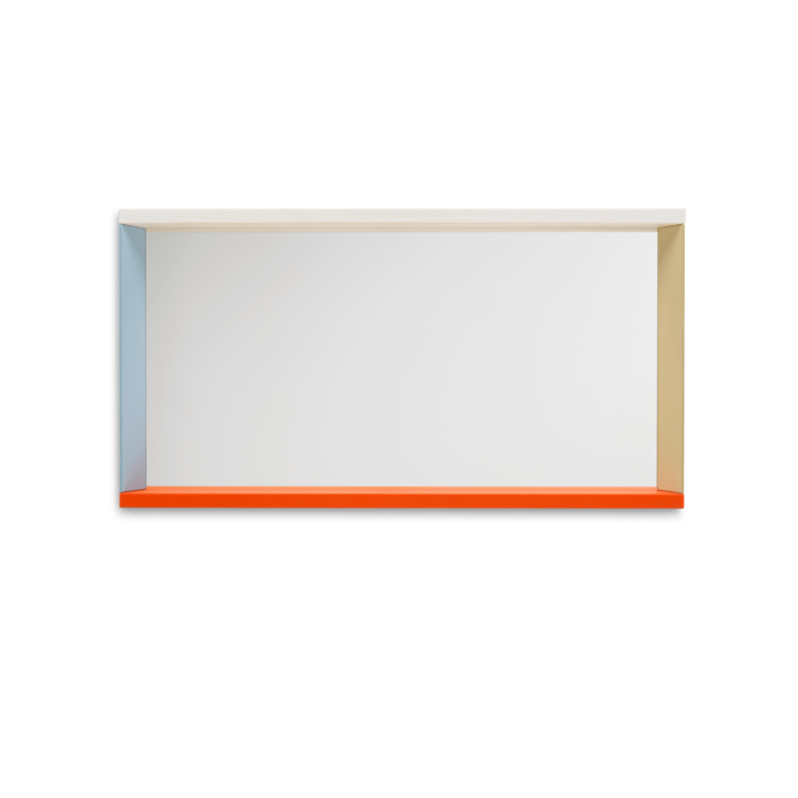 Colour Frame Mirror väggspegel medium - Blue-orange - Vitra