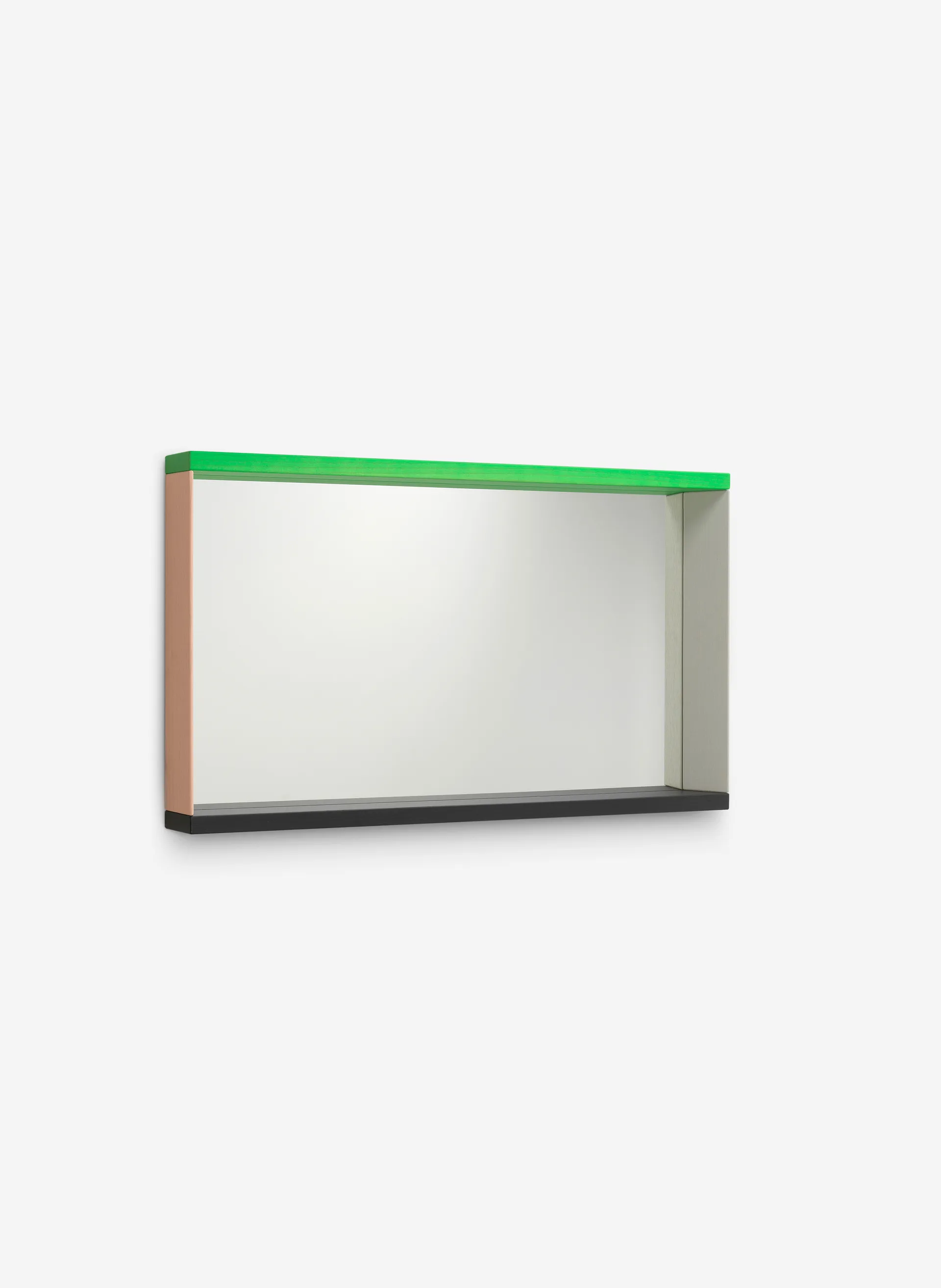 Colour Frame Mirror väggspegel medium, Green-pink Vitra